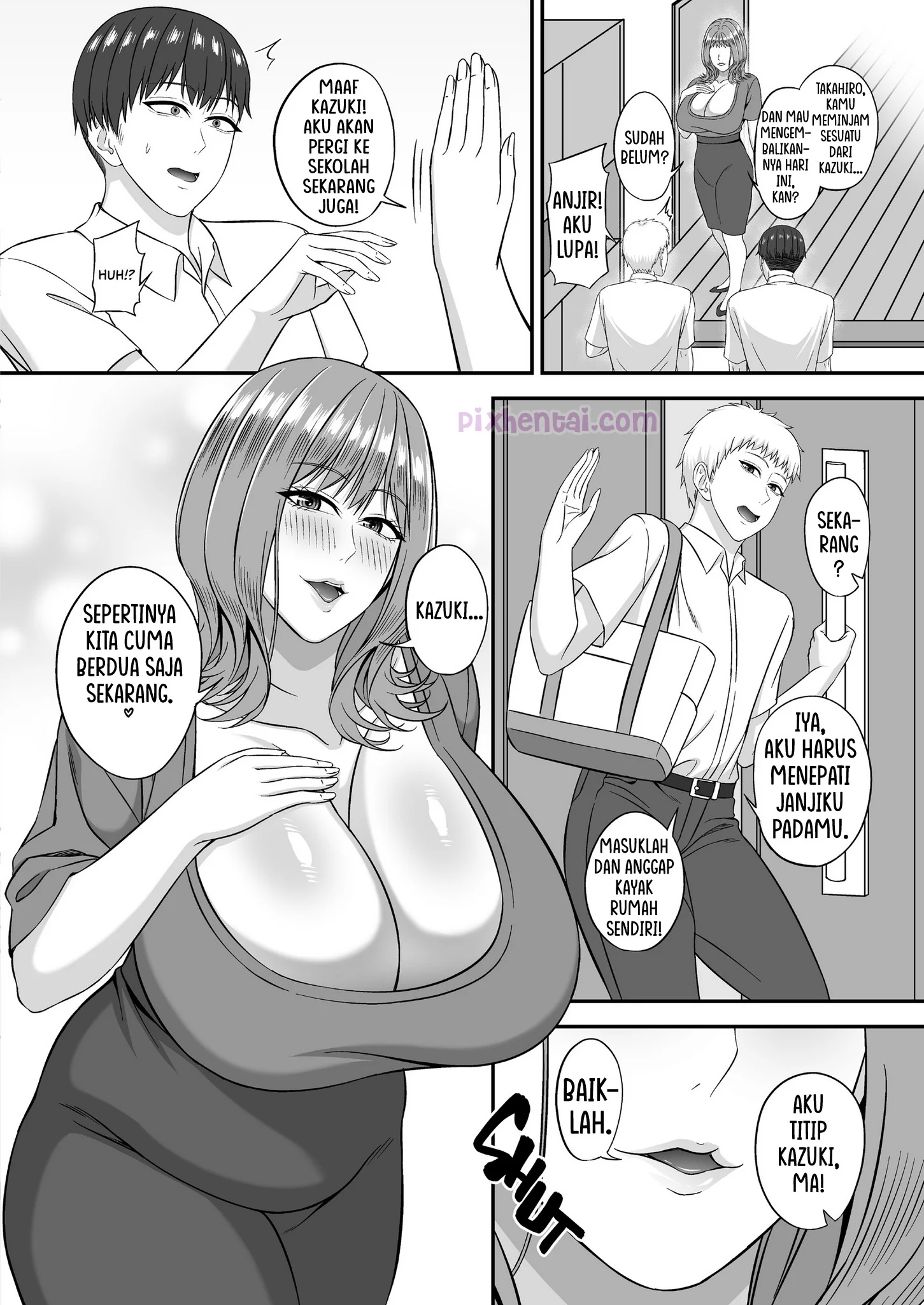 Komik hentai xxx manga sex bokep Skin to Skin with My Friends Busty Mom 4